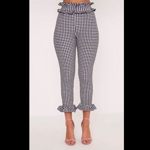 Pretty little thing gingham trousers
